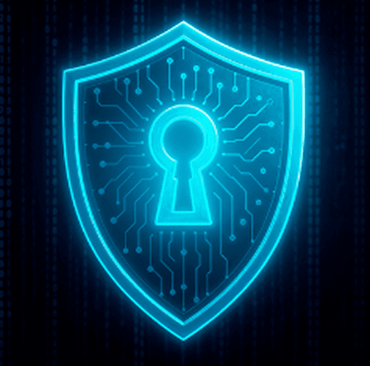 Imagem editada de um cadeado