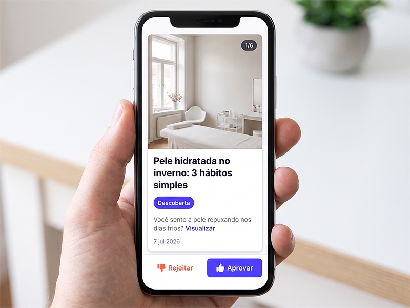 From-scratch entry point: the platform suggests the next piece of content